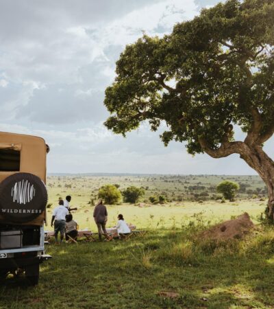Game drive stop in open grassland, Serengeti, Tanzania, Yellow Zebra Safaris