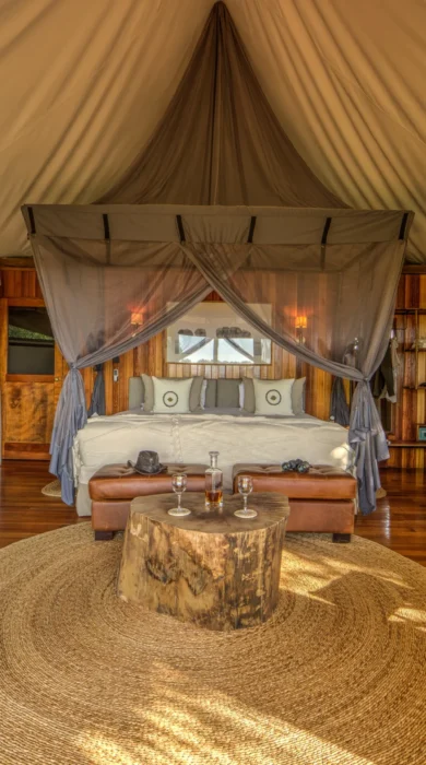 kanana bedroom tent botswana yellow zebra safaris