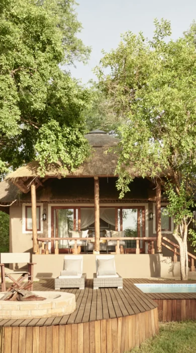 Sanctuary Chobe Chilwero guest area verandah