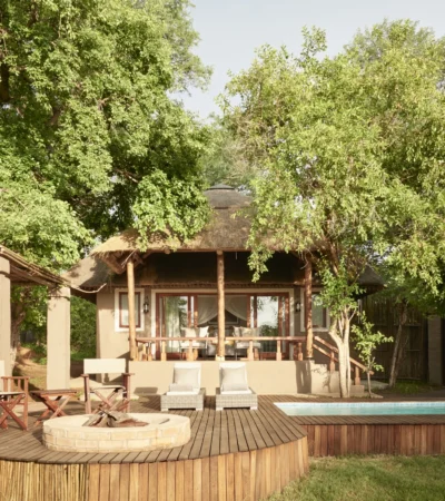 Sanctuary Chobe Chilwero guest area verandah