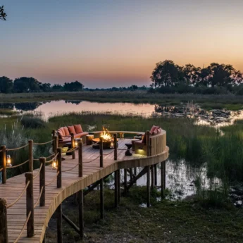 Firepit View, North Island Okavango, Botswana