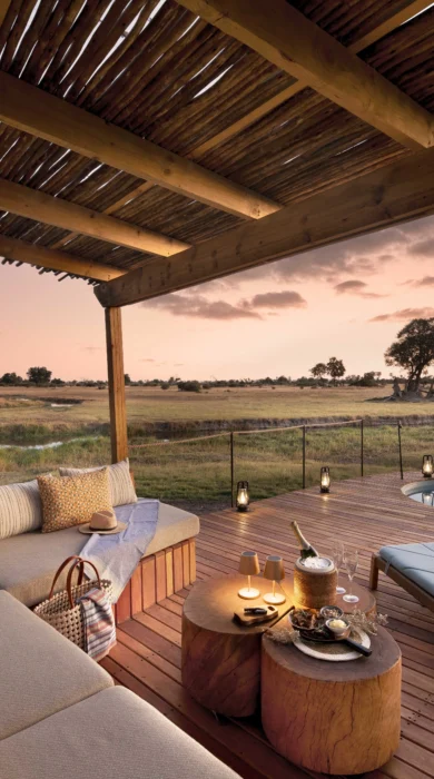 Deck, Tawana, Moremi Game Reserve, Botswana