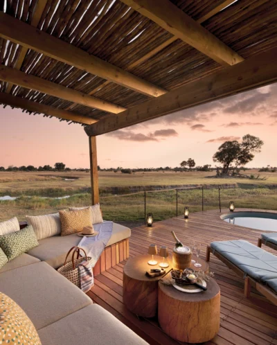 Deck, Tawana, Moremi Game Reserve, Botswana