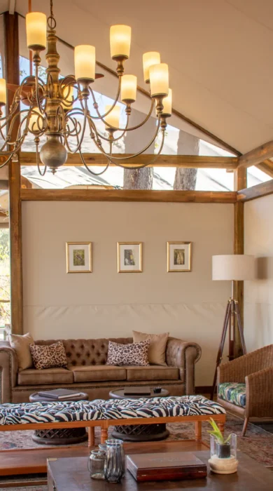 kwara camp main area botswana yellow zebra safaris