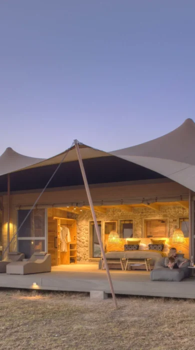 Exterior, Tent Namiri Plains, The Serengeti, Tanzania