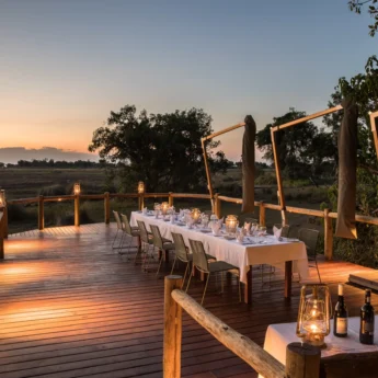 kanana boma view botswana yellow zebra safaris