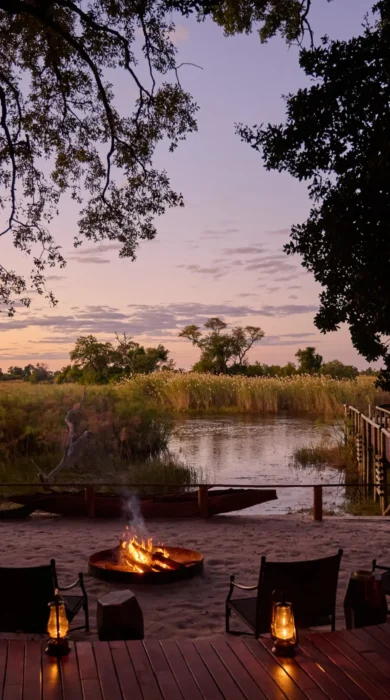 Main Area, Nxamaseri Island Lodge, Okavango Delta, Botswana