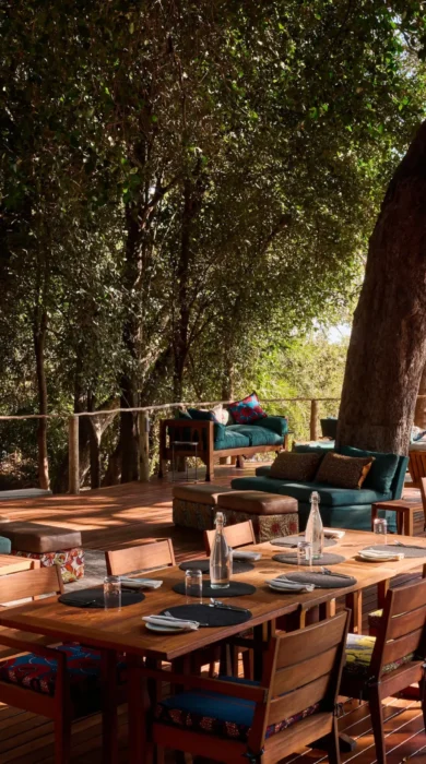 Dining, Nxamaseri Island Lodge, Okavango Delta, Botswana