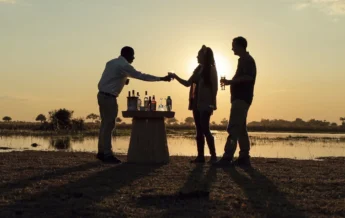 sundowners, shinde footsteps, okavango delta, botswana