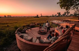 Deck, Little Mombo, Moremi Game Reserve, Botswana