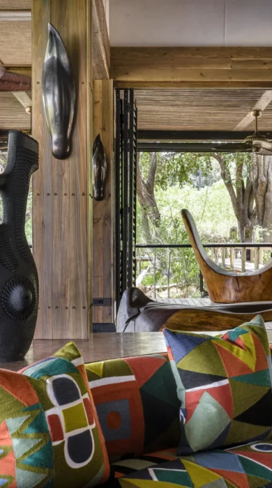 Main area at Xigera Safari Lodge, Botswana