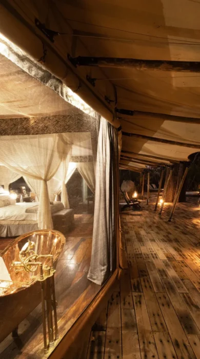 Bath, Zarafa Camp, Okavango Delta, Botswana