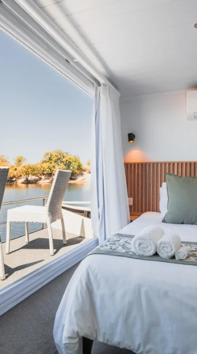Room Deck, Chobe Princess, Chobe NP, Botswana