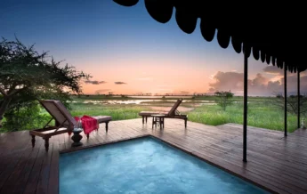 Swimming pool at Jacks Camp, Botswana
