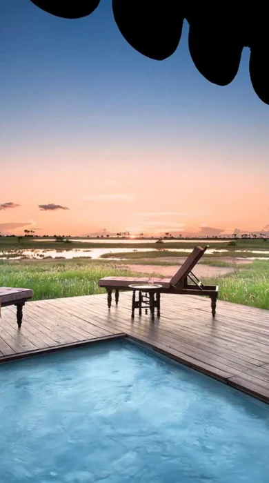 Swimming pool at Jacks Camp, Botswana
