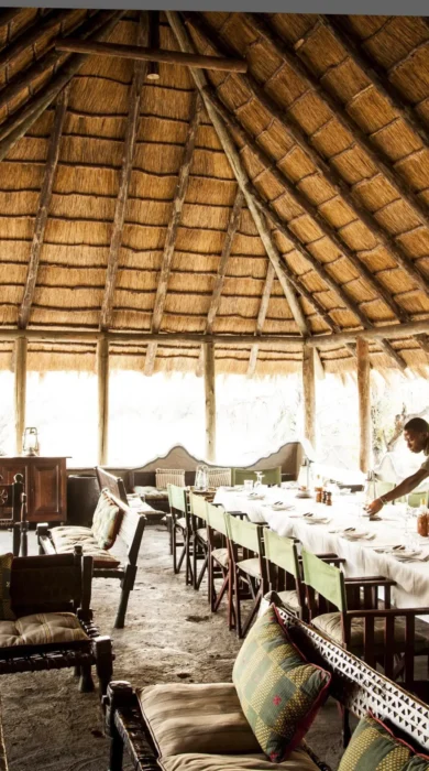 Dining, Camp Kalahari, Makgadikgadi Pans, Botswana