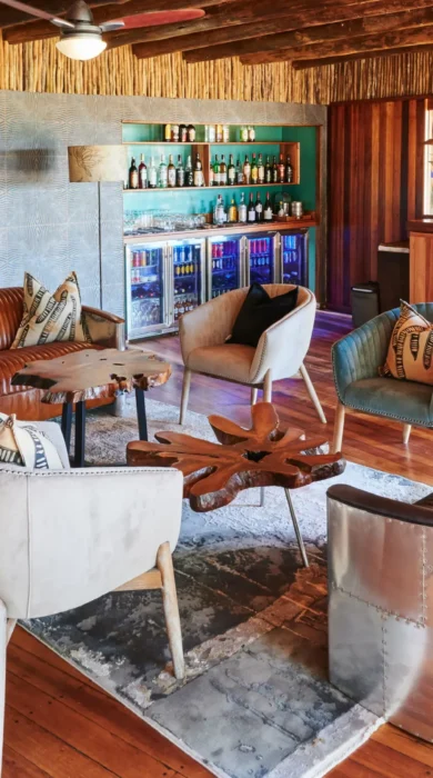 Bar, Leroo La Tau, Makgadikgadi Salt Pans, Botswana