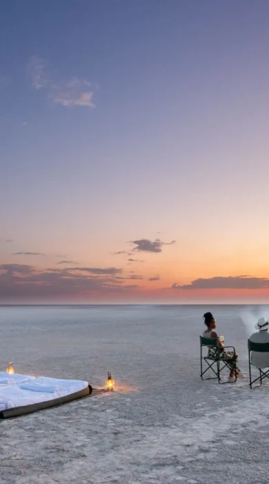 Sleep Out, Leroo La Tau, Makgadikgadi Salt Pans, Botswana