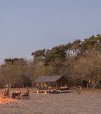 letaka safaris camp fire botswana yellow zebra safaris
