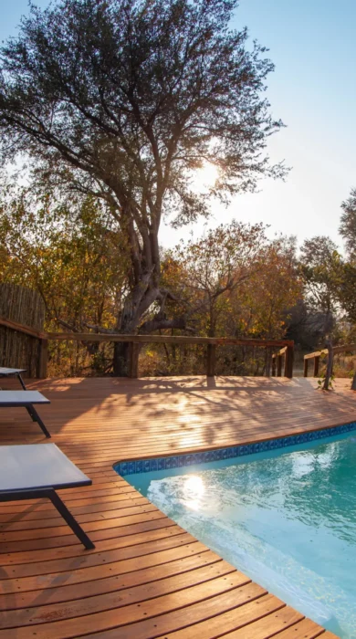 Swimming pool, Kwando Splash Camp, Botswana