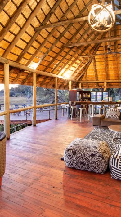 mma dinare lounge view botswana yellow zebra safaris