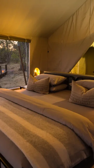 little machaba bedroom botswana yellow zebra safaris