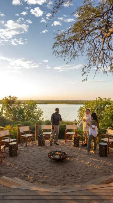 Sunset drinks at Little DumaTau, Botswana