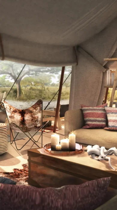 migration expeditions main area Botswana yellow zebra safaris
