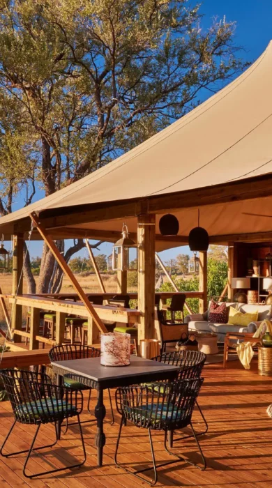 decking, tuludi camp, khwai private reserve, botswana