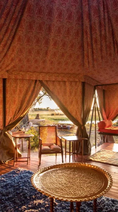 mian tent, dukes camp, okavango delta, botswana