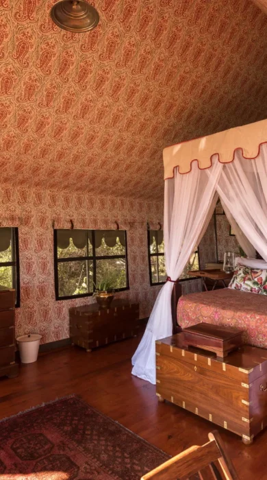 double tent, dukes camp, okavango delta, botswana