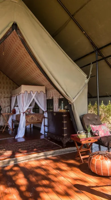 twin tent, dukes camp, okavango delta, botswana