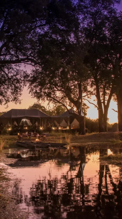 view, dukes camp, okavango delta, botswana