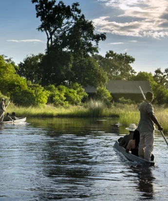 Mokoro, Duke's Camp, Okavango Delta, Botswana