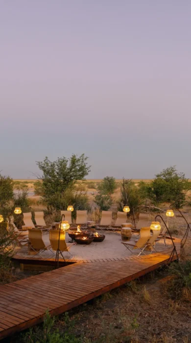 Firepit, Wilderness Mokete, Okavango Delta, Botswana