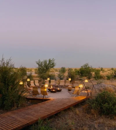 Firepit, Wilderness Mokete, Okavango Delta, Botswana