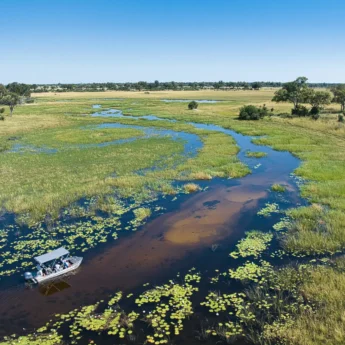 Boating, Karangoma, Okavango Delta, Botswana