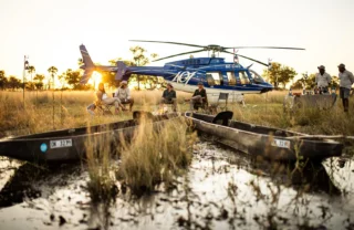 Helicopter, Beagle Expeditions, Okavango Delta, Botswana
