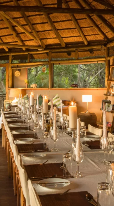 Indoor Dining, Setari Camp, Okavango Delta, Botswana