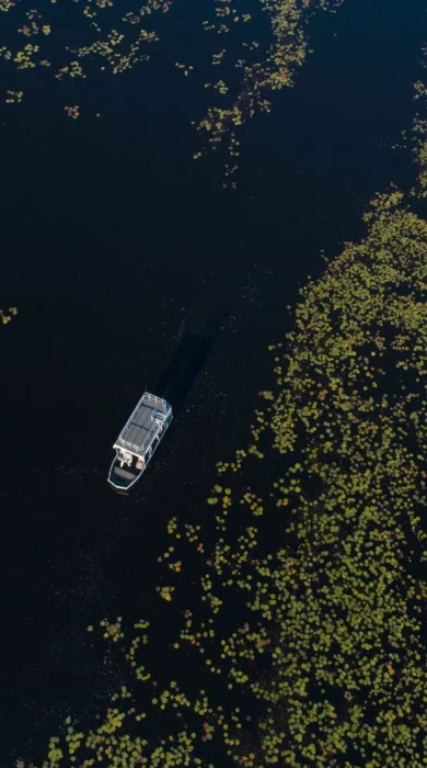 Boat, Setari Camp, Okavango Delta, Botswana