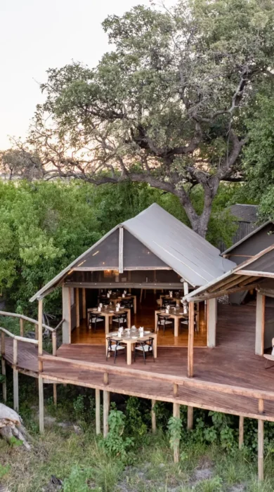 Main Area Exterior, Mokolwane, Okavangao Delta, Botswana