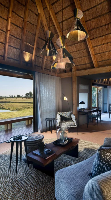 Lounge, Tawana, Moremi Game Reserve, Botswana
