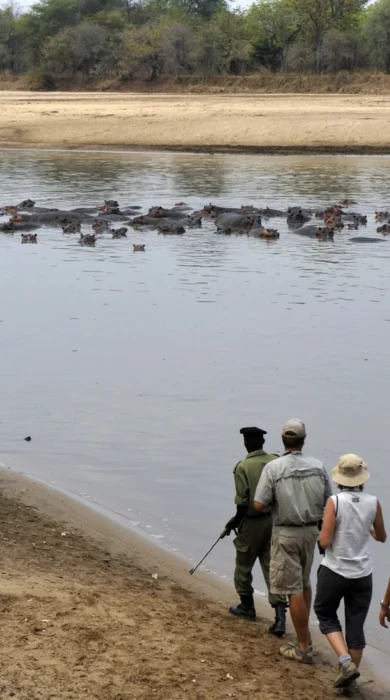 walking safaris, north luangwa national park, zambia
