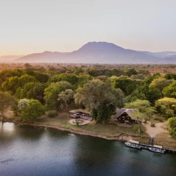 Chiawa Camp camp at sunset, Lower Zambezi, Zambia