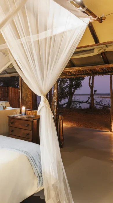 Family tent, Old Mondoro, Lower Zambezi, Zambia