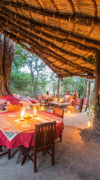 Chikoko Tree Camp dining zambia yellow zebra safaris