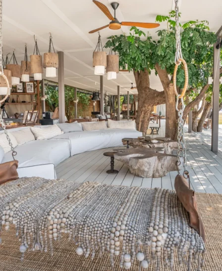 main area lounge, time and tide chinzombo, south luangwa national park, zambia