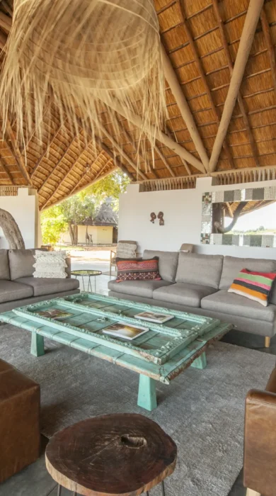 kafunta river lodge lounge yellow zebra safaris