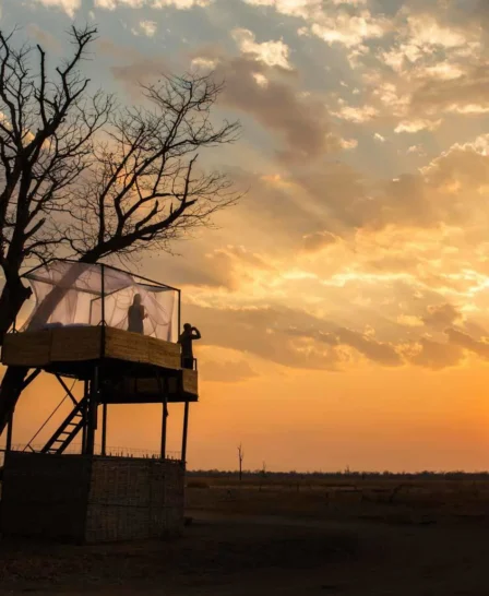 Sunset, Mwamba Bush Camp, South Luangwa, Zambia