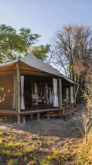 guest room outside musekese zambia yellow zebra safaris